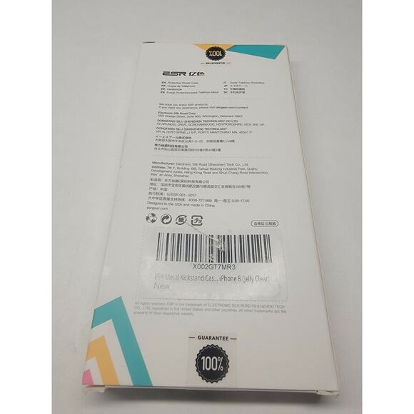 For Iphone 8 clear Metal Kickstand Case - Picture 2 of 2